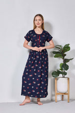 Alpine KURTHI Style Nighties| Fancy Half Sleeve | Zipless Model | Stylish Round Neck | Updated Collection's for Stylish Women AK (H/S)