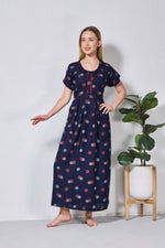 Alpine KURTHI Style Nighties| Fancy Half Sleeve | Zipless Model | Stylish Round Neck | Updated Collection's for Stylish Women AK (H/S)