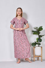 Alpine KURTHI Style Nighties| FancySleeve | Zipless Model | Stylish V-Cut neck | Updated Collection's for Stylish Women AK (H/S)