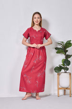 Alpine KURTHI Style Nighties| FancySleeve | Zipless Model | Stylish V-Cut neck | Updated Collection's for Stylish Women AK (H/S)