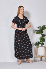 Alpine KURTHI Style Nighties| Fancy Half Sleeve | Zipless Model | Stylish Round Neck | Updated Collection's for Stylish Women AK (H/S)