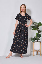 Alpine KURTHI Style Nighties| Fancy Half Sleeve | Zipless Model | Stylish Round Neck | Updated Collection's for Stylish Women AK (H/S)