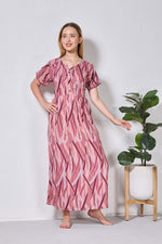 Alpine KURTHI Style Nighties| FancySleeve | Zipless Model | Stylish V-Cut neck | Updated Collection's for Stylish Women AK (H/S)