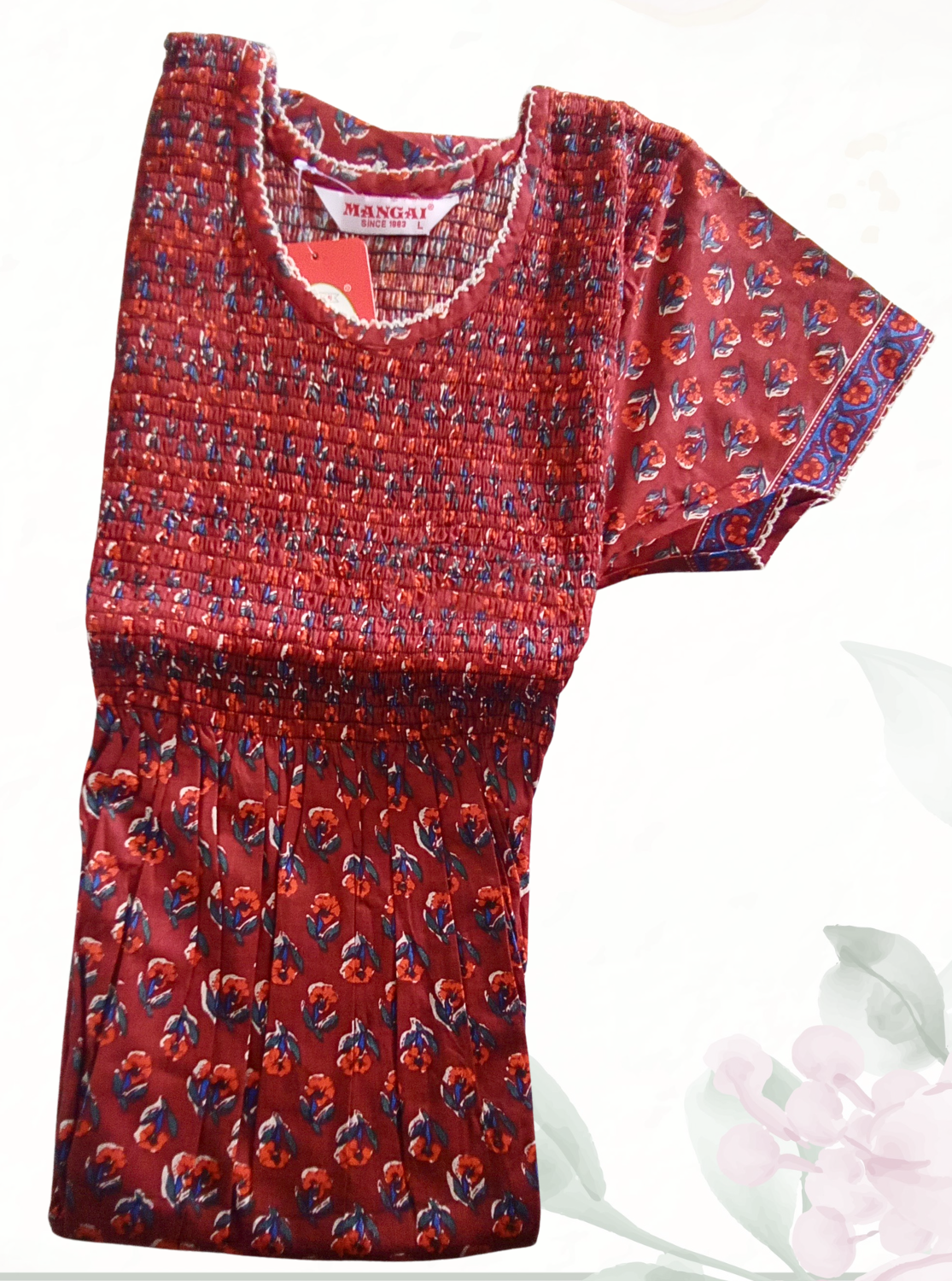 Soft Cotton Stretchable Smoking Nighties for New Arrivals | Daily Comforts & Light Weighted Elastic Nighties | Pleated Style | Casual Daily wear Nightwear for Trendy Women's (SCT)