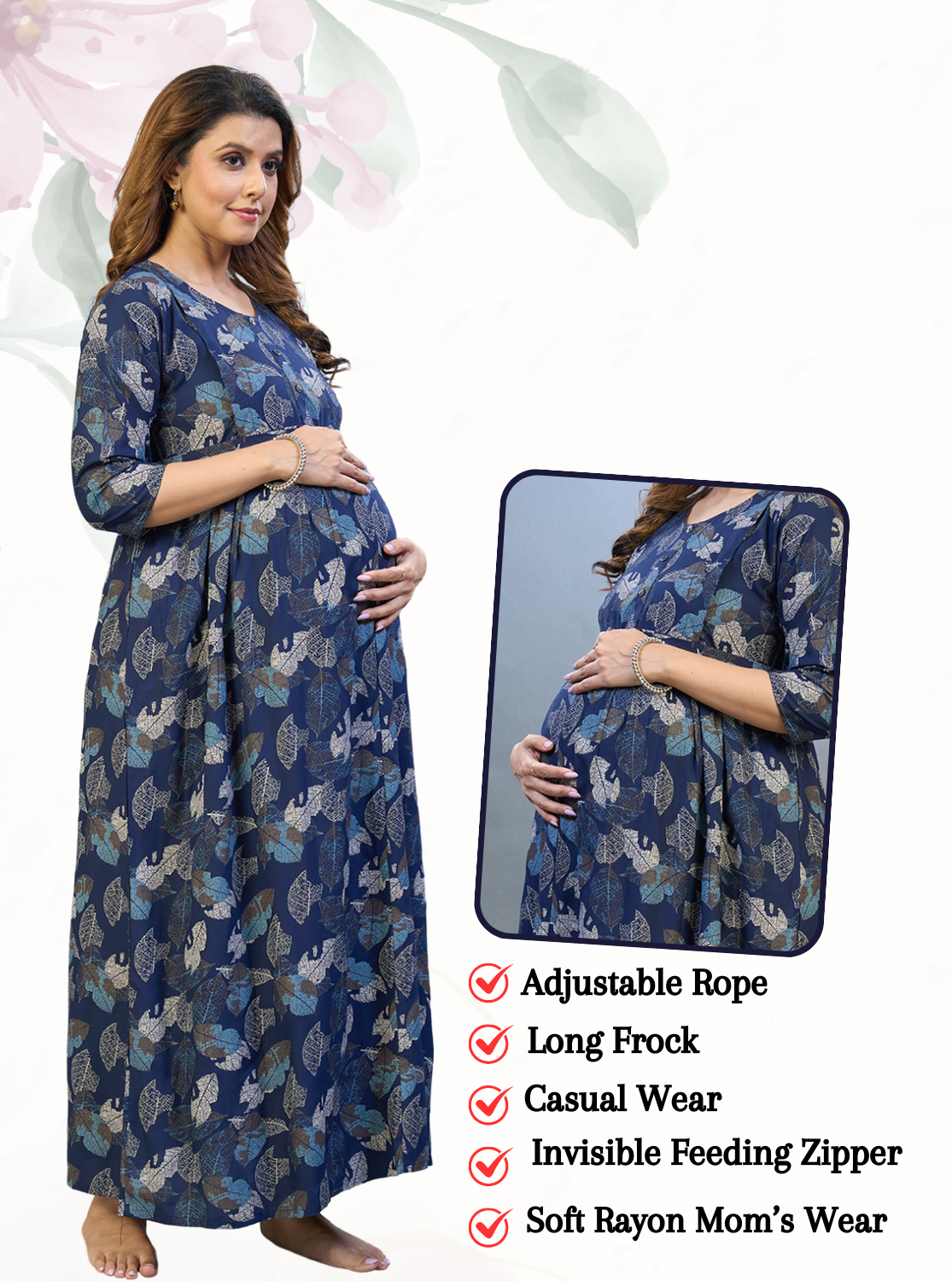 Buy Rayon Maternity Nighties Online