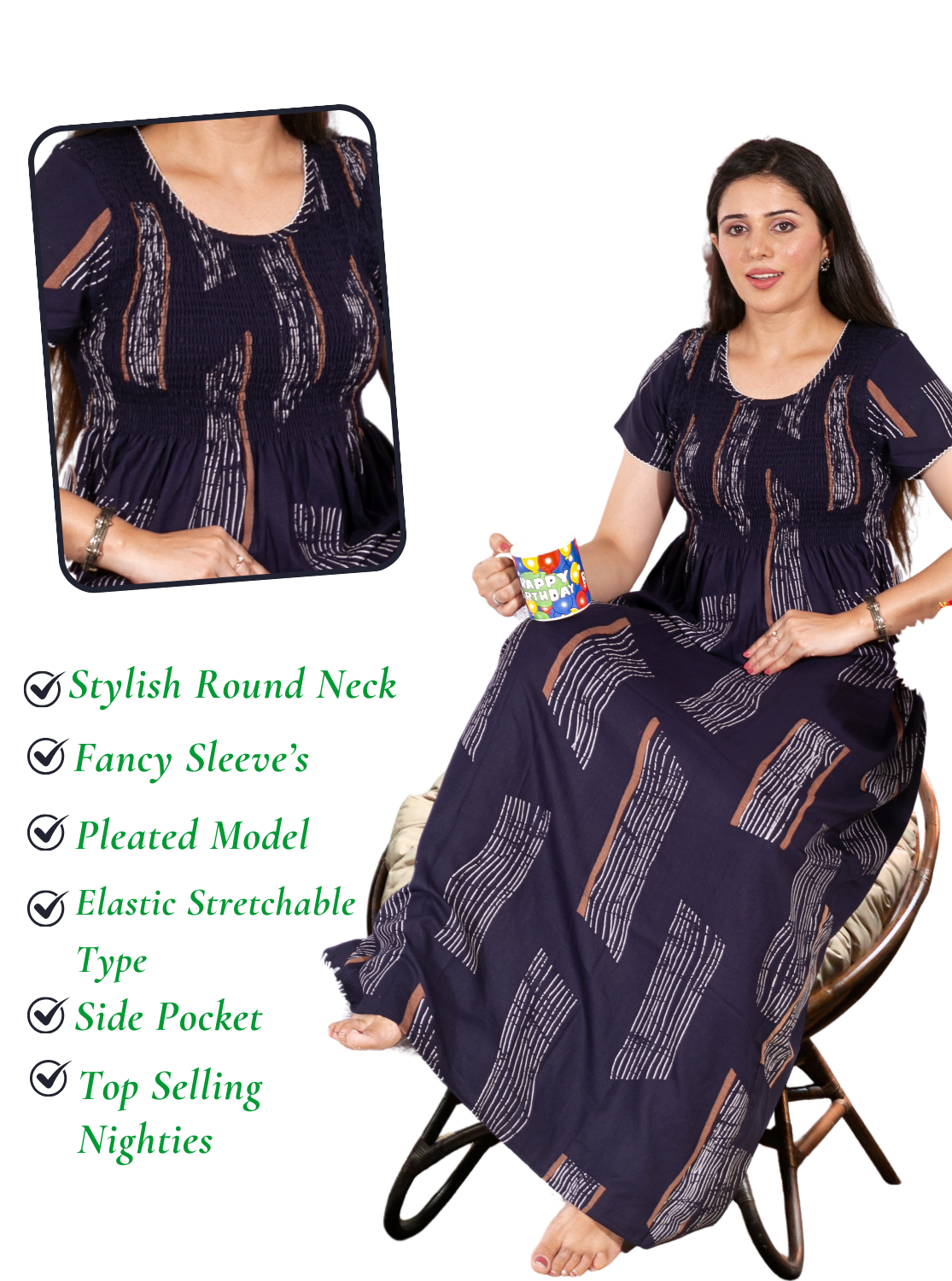 Stylish Nighty for Trendy Women's