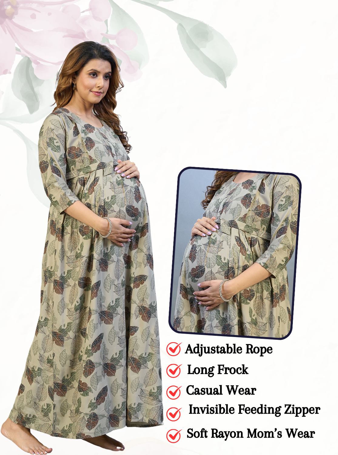 Buy Rayon Maternity Nighties Online