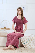 Printed Smocking Nighties Online