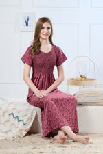 Printed Smocking Nighties Online