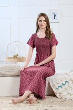Printed Smocking Nighties Online