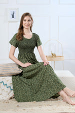 Printed Smocking Nighties Online