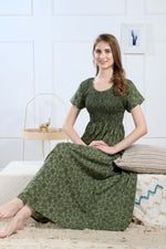 Printed Smocking Nighties Online