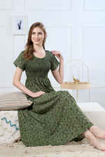 Printed Smocking Nighties Online