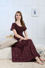 New Smocking Nighty | Stretchable Elastic Type | Beautiful Pleated Model | Side Pocket | Stylish Nighty for Stylish Women's (SYS)