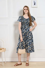 New Stylish Alpine Smocking Maxi Frock Model Nightgown for trendy Women's & Teenage Girl's (ASM)