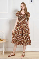 New Stylish Alpine Smocking Maxi Frock Model Nightgown for trendy Women's & Teenage Girl's (ASM)