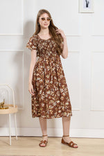 New Stylish Alpine Smocking Maxi Frock Model Nightgown for trendy Women's & Teenage Girl's (ASM)