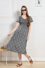 New Stylish Alpine Smocking Maxi Frock Model Nightgown for trendy Women's & Teenage Girl's (ASM)
