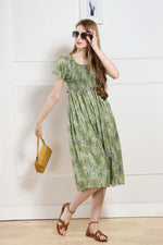 New Stylish Alpine Smocking Maxi Frock Model Nightgown for trendy Women's & Teenage Girl's (ASM)