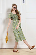 New Stylish Alpine Smocking Maxi Frock Model Nightgown for trendy Women's & Teenage Girl's (ASM)