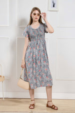 New Stylish Alpine Smocking Maxi Frock Model Nightgown for trendy Women's & Teenage Girl's (ASM)
