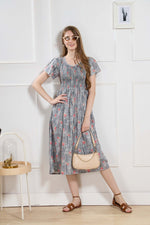 New Stylish Alpine Smocking Maxi Frock Model Nightgown for trendy Women's & Teenage Girl's (ASM)