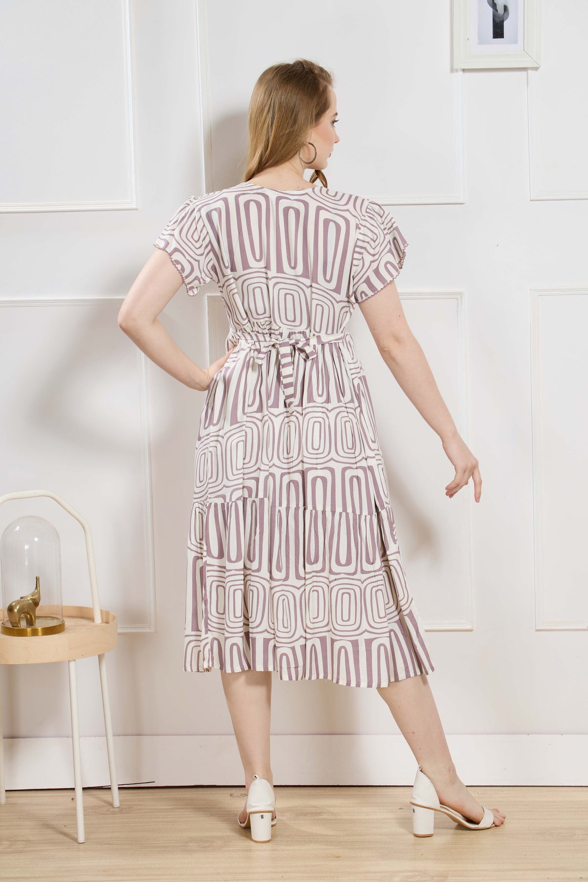 Rayon MAXI FROCK Model Nighties | Fancy Petal Sleeve | Fancy Neck & Side Pocket | Pleated Frock MAXI Style | Trendy Collection's for Stylish Women & Teenage Girl (FSF)