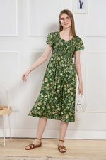 New Stylish Alpine Smocking Maxi Frock Model Nightgown for trendy Women's & Teenage Girl's (ASM)