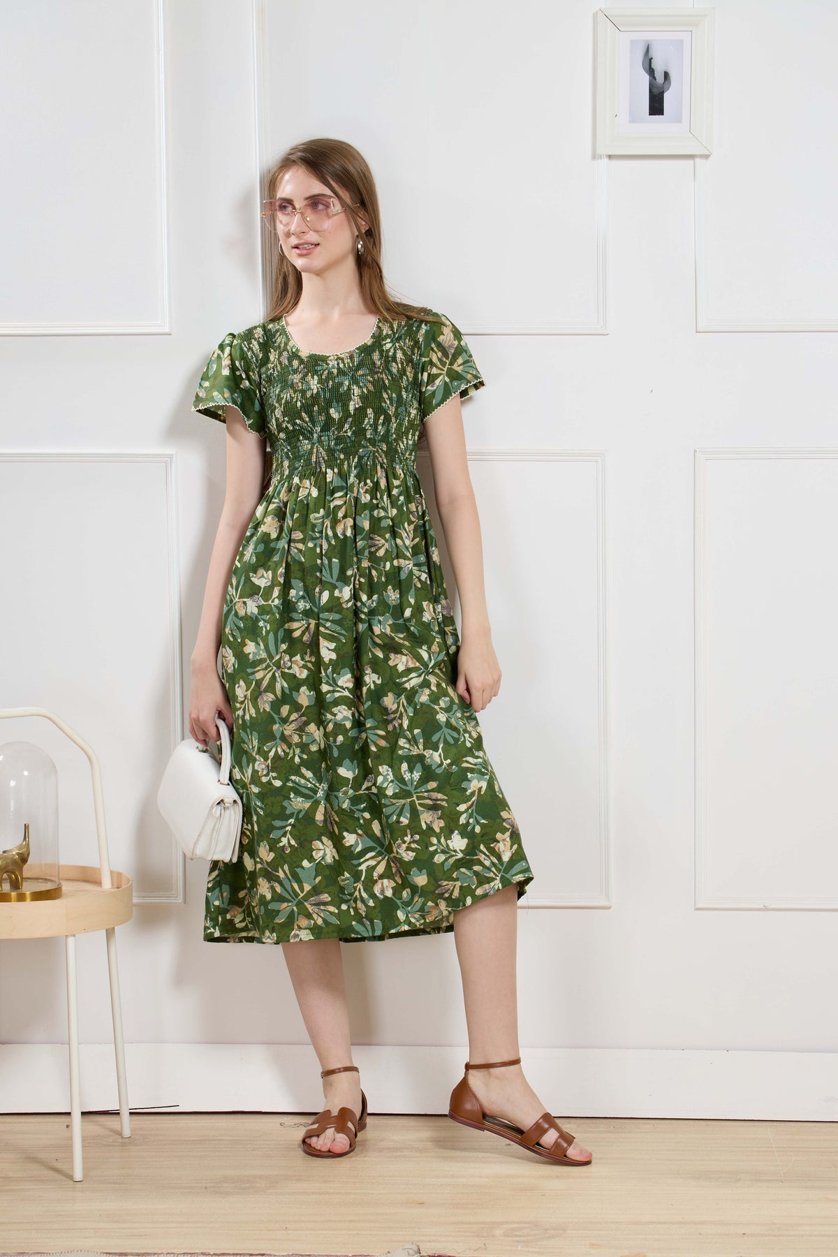 New Stylish Alpine Smocking Maxi Frock Model Nightgown for trendy Women's & Teenage Girl's (ASM)