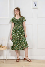 New Stylish Alpine Smocking Maxi Frock Model Nightgown for trendy Women's & Teenage Girl's (ASM)