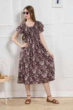 New Stylish Alpine Smocking Maxi Frock Model Nightgown for trendy Women's & Teenage Girl's (ASM)