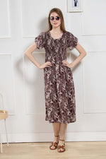 New Stylish Alpine Smocking Maxi Frock Model Nightgown for trendy Women's & Teenage Girl's (ASM)