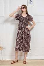 New Stylish Alpine Smocking Maxi Frock Model Nightgown for trendy Women's & Teenage Girl's (ASM)
