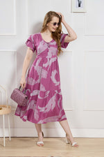 Rayon MAXI FROCK Model Nighties | Fancy Petal Sleeve | Fancy Neck & Side Pocket | Pleated Frock MAXI Style | Trendy Collection's for Stylish Women & Teenage Girl (FSF)