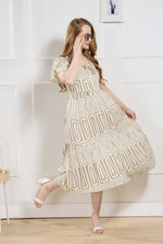 Rayon MAXI FROCK Model Nighties | Fancy Petal Sleeve | Fancy Neck & Side Pocket | Pleated Frock MAXI Style | Trendy Collection's for Stylish Women & Teenage Girl (FSF)