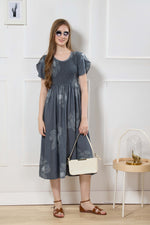 New Stylish Alpine Smocking Maxi Frock Model Nightgown for trendy Women's & Teenage Girl's (ASM)
