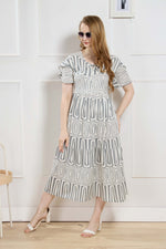 Rayon MAXI FROCK Model Nighties | Fancy Petal Sleeve | Fancy Neck & Side Pocket | Pleated Frock MAXI Style | Trendy Collection's for Stylish Women & Teenage Girl (FSF)