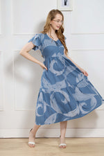 Rayon MAXI FROCK Model Nighties | Fancy Petal Sleeve | Fancy Neck & Side Pocket | Pleated Frock MAXI Style | Trendy Collection's for Stylish Women & Teenage Girl (FSF)