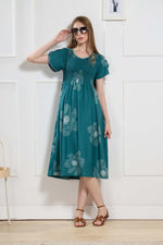 New Stylish Alpine Smocking Maxi Frock Model Nightgown for trendy Women's & Teenage Girl's (ASM)