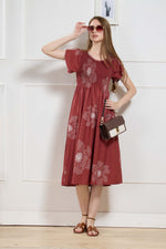 New Stylish Alpine Smocking Maxi Frock Model Nightgown for trendy Women's & Teenage Girl's (ASM)