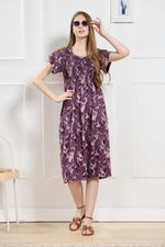 New Stylish Alpine Smocking Maxi Frock Model Nightgown for trendy Women's & Teenage Girl's (ASM)