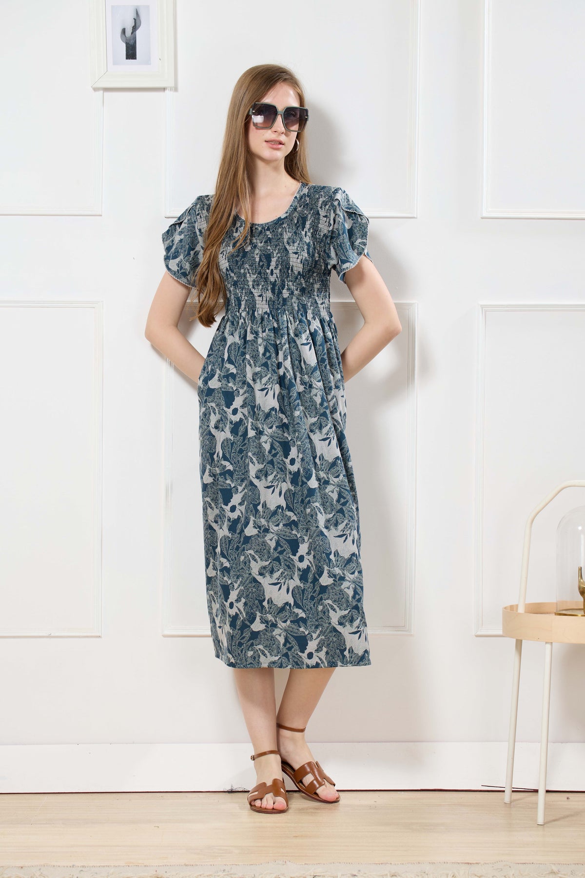 New Stylish Alpine Smocking Maxi Frock Model Nightgown for trendy Women's & Teenage Girl's (ASM)