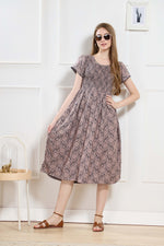 New Stylish Alpine Smocking Maxi Frock Model Nightgown for trendy Women's & Teenage Girl's (ASM)