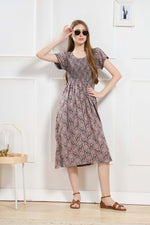 New Stylish Alpine Smocking Maxi Frock Model Nightgown for trendy Women's & Teenage Girl's (ASM)