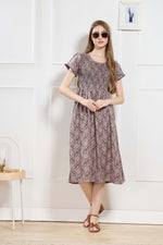 New Stylish Alpine Smocking Maxi Frock Model Nightgown for trendy Women's & Teenage Girl's (ASM)
