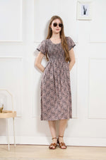 New Stylish Alpine Smocking Maxi Frock Model Nightgown for trendy Women's & Teenage Girl's (ASM)