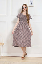 New Stylish Alpine Smocking Maxi Frock Model Nightgown for trendy Women's & Teenage Girl's (ASM)