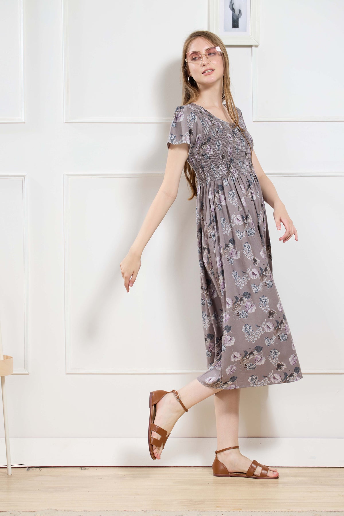 New Stylish Alpine Smocking Maxi Frock Model Nightgown for trendy Women's & Teenage Girl's (ASM)