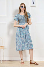 New Stylish Alpine Smocking Maxi Frock Model Nightgown for trendy Women's & Teenage Girl's (ASM)