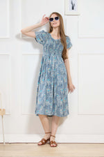 New Stylish Alpine Smocking Maxi Frock Model Nightgown for trendy Women's & Teenage Girl's (ASM)
